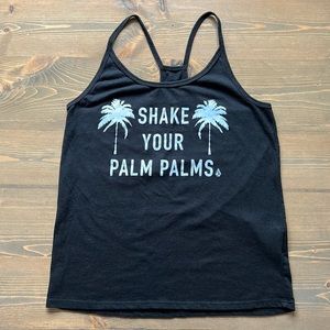 Volcom Shake Your Palm Palms Racerback Tank Black